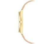 Nine West Women's Gold-Tone and Caramel Colored Strap Watch, Brown/Gold