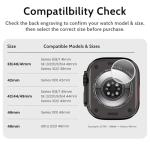 amBand Bands Case Screen Protector Compatible with Apple Watch Ultra 2/1 49mm for Men, M1 Sport Series Rugged Cover Strap and 9H Tempered Glass, Military Protective Bumper for iWatch 49 mm Men Black