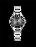 RAYMOND WEIL Noemia Women's Watch, Quartz, Grey Dial, Roman Numerals, 47 Diamonds, Stainless Steel, 32 mm (Model: 5132-S1S-60181)