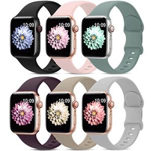 Sport Silicone Bands for Apple Watch - 6 Pack