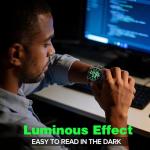 MEGALITH Military Watches for Men Digital: Tactical Wristwatch with Analog Dual Time Display - Waterproof Sport Heavy Duty Watch for Men with LED Alarm Stopwatch Date - Gifts for Him