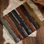 WOCCI 20mm Watch Band for Men and Women, Genuine Leather - Top Grain Leather, Quick Release Strap, Silver Buckle (Black)