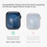 amBand Compatible with Apple Watch Series 9/8/7/SE (2nd)/SE/6/5/4/3 Band for Men 45mm 44mm 42mm Case, Rugged Sport Strap for iWatch 45/44 mm Military Protective Cover Bumper Drop-Proof, Matte Black