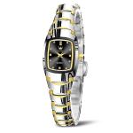 OLEVS Women’s Watches, Watches for Women Analog Quartz Womens Dress Watch Silver Gold Luxury Waterproof Ladies Watch Square Face Tungsten Steel Band Reloj para Mujer