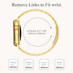 STIROLL Gold Metal Band for Apple Watch