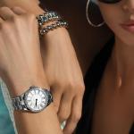 Frederique Constant Ladies Swiss Quartz Classic Diamond Silver-Tone Stainless Steel Watch with Bracelet, Style: FC-220MPW3BD6B