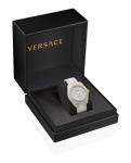 Versace DV One Collection Luxury Womens Watch Timepieces with a White Bracelet and Dial Featuring a White Ceramic Case