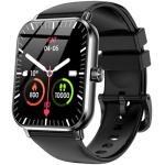 Jacoosa Smart Watch, 1.83" HD Touchsreen Fitness Tracker, Bluetooth Calls, 5 ATM Waterproof, 130+ Workouts, Health & Sleep Tracking, Timer, for Android/iPhone (Black)