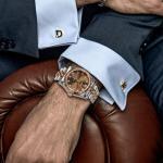 PASCAL Timeless Classic Diamond Watch for Men– Swiss Quartz Watch with Lab-Grown Diamonds, Sapphire Crystal, Elegant Dress Watch Gift,10 ATM Water Resistant, Fits 6.5"-9.5" Wrists (Cocoa Brown, 36)