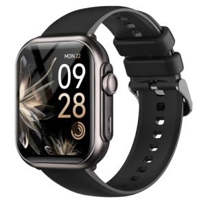 RUXINGX Smart Watches for Men Women, 1.85" Fitness Tracker with Bluetooth Calls, IP68 Waterproof, 120+ Sport Modes, 30-Day Battery, 24/7 Heart Rate & Sleep Monitor for iPhone Android iOS