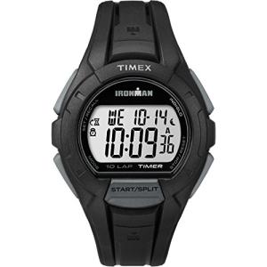 Timex Men's Ironman Triathlon Essential 10 40mm Watch – Black Case Black Resin Strap