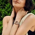 PASCAL Women's Timeless Classic Diamond Watch – Swiss Quartz Watch with Lab-Grown Diamonds, Sapphire Crystal, Elegant Dress Watch Gift,10 ATM Water Resistant, Fits 6.5"-9.5" Wrists (Brown, 31mm)