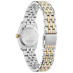 Citizen Women's Eco-Drive Corso Classic Watch in Two-Tone Stainless Steel, Black Dial (Model: EW2299-50A)