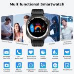 2026 Smart Watch, 1.43" Bluetooth 5.4 Call AMOLED Smartwatch for Men Women, 130+ Sports Modes, 60+Days Flashlight, 24/7 Heart Rate/Sleep Monitor, IP68 Waterproof Fitness Watch Tracker for Android iOS