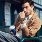 BENYAR Watches for Men Analog Quartz Chronograph Waterproof Luminous Designer Mens Wrist Watches Business Dress Work Sport Casual Watch with Leather Band Elegant Gifts for Men