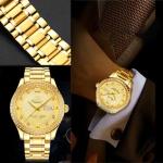 Niziruoup 20mm Stainless Steel Watch Band Universal Metal Watch Strap Smartwatch Replacement Band Men Women fit Most Traditional Watches, Stainless Steel, Gold