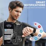 DUREXO Smart Watch, 5ATM Waterproof Fitness Men's Smartwatch, 1.69'' Touch Screen Fitness Watch, Multi-Sport Mode Smartwatch, Compatible with Android iOS Phones