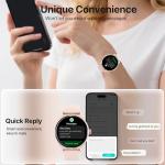 DIVElink Smart Watch, HD Smartwatch for Men Women (Answer/Make Calls), Fitness Watch with 100+ Sport Modes, IP68 Waterproof/Heart Rate/Sleep Monitor, Activity Trackers for iOS/Android