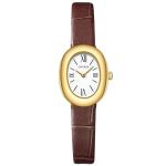 CNYXCN Womens Bracelet Gold Watch-Vintage Elegant Oval Bangle Watch-Gift for Her（Brown）