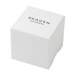 Skagen Women's Signatur Lille Two-Hand Rose Gold Stainless Steel and Blue Leather Band Watch (Model: SKW2838)