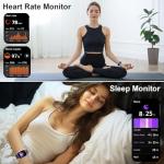 Matast Smart Watch, 1.91" Smartwatch for Men Women (Answer/Make Call), Fitness Tracker with 100+ Sport Modes, IP68 Waterproof, Heart Rate/Sleep Monitor, Spo2, Pedometer, Activity Tracker for Android