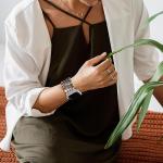 Newlibery Natural Stone Bracelet Beaded-Bands Women Compatible with Apple Watch 38mm 40mm 41mm 42mm (S10/11) Feminine Cute Handmade Stretch Strap for iWatch Series 11/10/9/8/7/6/5/4/3/2/1 SE 3/2/1