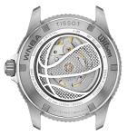 Tissot Womens Seastar Wilson WNBA 316L Stainless Steel Case Automatic Watch, Orange, Leather Strap, (T1208071705100)