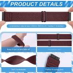 Relting Compatible with 16mm 18mm 19mm 20mm 22mm 24mm Watch Bands Quick Release Replacement Wristband,Adjustable Stretchy Nylon Solo Loop Straps Fabric Braided Sport Elastic Bands for Men Women