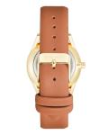 Nine West Women's Japanese Quartz Dress Watch with Faux Leather Strap, Brown, 18 (Model: NW/1994CHHY)