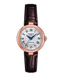 Tissot Womens Tissot Bellissima Automatic 316L Stainless Steel case with Rose Gold PVD Coating Swiss Automatic Watch, Brown, Leather, 5 (T1262073601300)