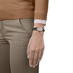 Tissot Womens Tissot Bellissima Automatic 316L Stainless Steel case with Rose Gold PVD Coating Swiss Automatic Watch, Brown, Leather, 5 (T1262073601300)