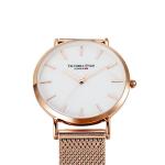 VICTORIA HYDE Rose Gold Watches for Women Analog Quartz Stainless Steel Mesh Band Casual Ladies Wristwatch with Bracelet Sets