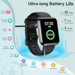 Smart Watch for Men Women, 1.8" Fitness Tracker for Android & iPhone, Answer/Make Calls, Alexa Built-in, Heart Rate/Sleep/SpO2 Monitor Smartwatch, IP68 Waterproof Watches 101+ Sport Modes, 2 Bands