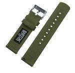 BARTON WATCH BANDS Canvas Quick Release Watch Band Straps, Army Green, 20mm