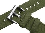 BARTON WATCH BANDS Canvas Quick Release Watch Band Straps, Army Green, 20mm