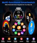 Military Smart Watch for Men Answer/Make Call, 1.85'' HD Rugged Smartwatch with 1000mAh Battery/Flashlight/Heart Rate/110+ Sports Mode, IP68 Waterproof Fitness Tracker Watch for Android iPhone