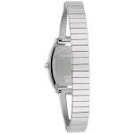 Caravelle by Bulova Ladies Modern Crystal 3 Hand Quartz Stainless Steel Bangle Watch, Expansion Band