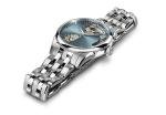 Hamilton Jazzmaster Open Heart Automatic Women's Watch, 36mm Stainless Steel Case, Swiss Made, Blue Dial Analog Wrist Watch, 50m Waterproof, Sapphire Crystal, 3-Hand Movement, Stainless Steel Strap