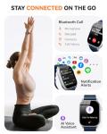 paybay Smart Watch for Men Women- Answer/Make Call, IP68 Waterproof Fitness Tracker Watch with Monitor Sleep Step Counter (Starlight, 1.83)