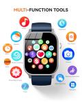 paybay Smart Watch for Men Women- Answer/Make Call, IP68 Waterproof Fitness Tracker Watch with Monitor Sleep Step Counter (Starlight, 1.83)