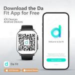 Smart Watch, 2.01" AMOLED Curved Display Fitness Tracker with Answer/Make Calls, Fitness Watch with Fitness and Sleep Trackers, Heart Rate Monitor, Always-On Display, Water Resistant, for Android iOS