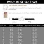 Danxancy Genuine Leather Watch Bands,Quick Release Italian Alligator Grain Calfskin Genuine Leather,Business Casual Universal Watch Strap Replacement Band Strap for Men Women（12mm to 24mm）