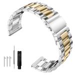 Nizonlaie 20mm Stainless Steel Watch Band Quick Release Premium Matte Brushed Solid Metal Watch Bracelet 14mm 16mm 18mm 20mm 22mm 24mm Universal Stainless Steel Smartwatch Replacement Band Men Women