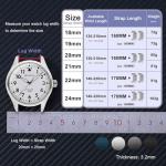 WOCCI 22mm Heavy-duty Metal Watch Band for Men, 316L Stainless Steel, Double Locking Deployant Clasp (Silver)