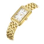 BOFAN Gold Watches for Women with Vintage Bracelet, Rectangular Case Roman Dial,Adjustment Tool Included,Water Resistant