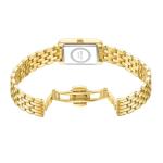 BOFAN Gold Watches for Women with Vintage Bracelet, Rectangular Case Roman Dial,Adjustment Tool Included,Water Resistant