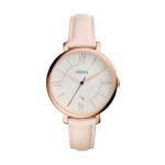Fossil Women's Jacqueline Quartz Stainless Steel and Leather Watch, Rose Gold/Blush – Fossil Watches for Women
