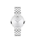 Movado Museum Classic Women's Watch - Swiss Quartz Movement, Stainless Steel Link Bracelet - 3 ATM Water Resistance - Classic, Luxury Fashion Timepiece for Her - 29.5mm