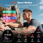 Smart Watch for Men Women Fitness: Make Answer Call Running Digital Mens Watches Waterproof Smartwatch Android Phone iPhone Samsung Compatible Step Pedometer Tracker Heart Rate Sleep SpO2 Monitor