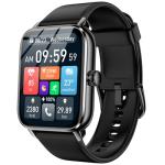 Smart Watches for Men Women with Alexa Built-in, Bluetooth Call, 1.85" HD Touchscreen, 120+ Sport Modes, IP68 Waterproof, 7-Day Battery, 24/7 Heart Rate & Sleep Monitor for Android iPhone (Black)